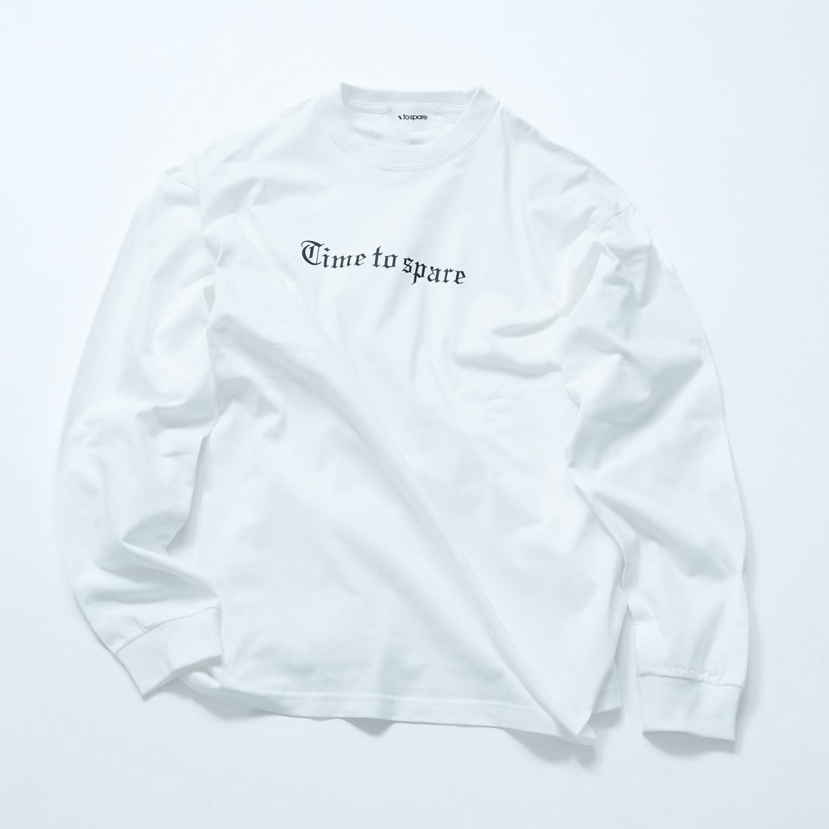 TIME TO SPARE LOGO L/S TEE（WHITE） – to spare