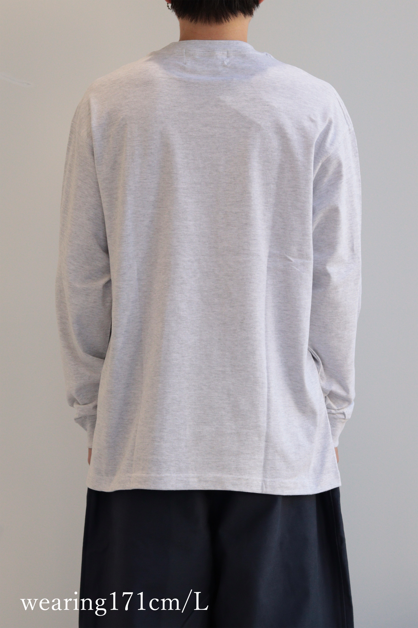 TIME TO SPARE LOGO L/S TEE(ASH)