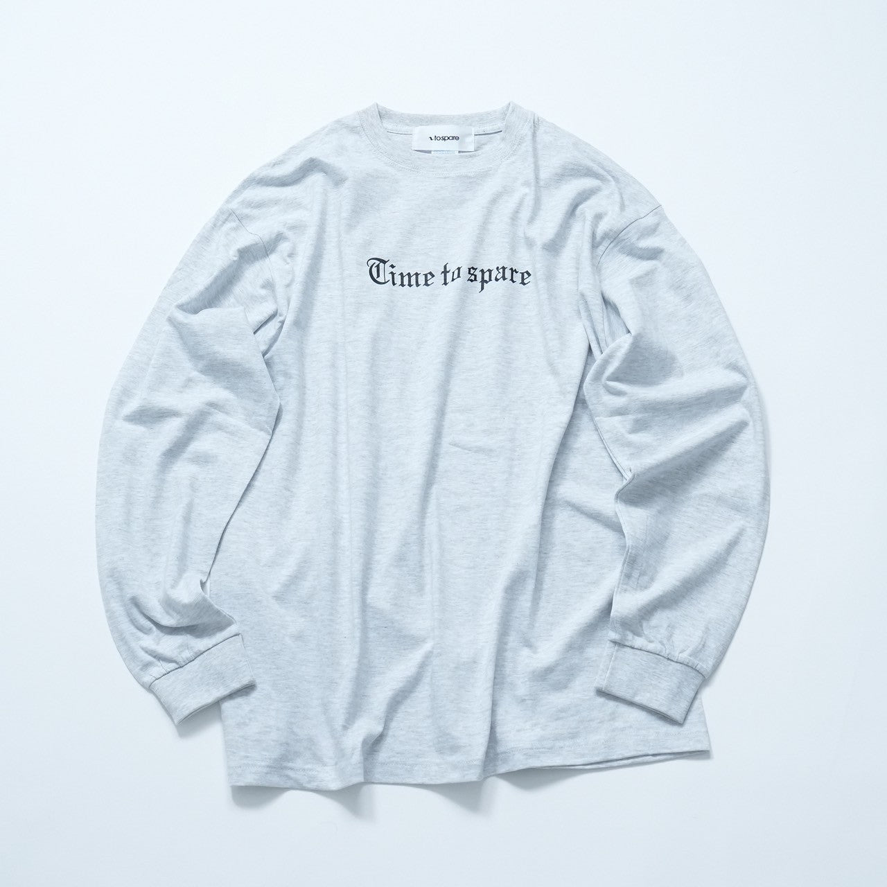 OLD ENGLISH LOGO L/S TEE(ASH)
