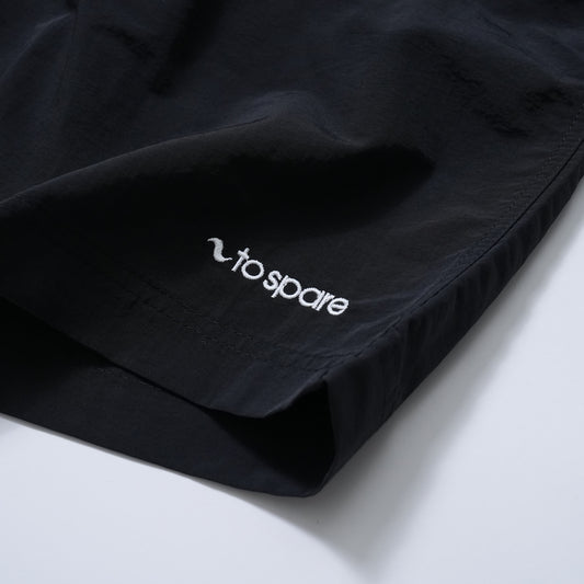 PLANE LOGO NYLON EASY SHORTS(BLACK)