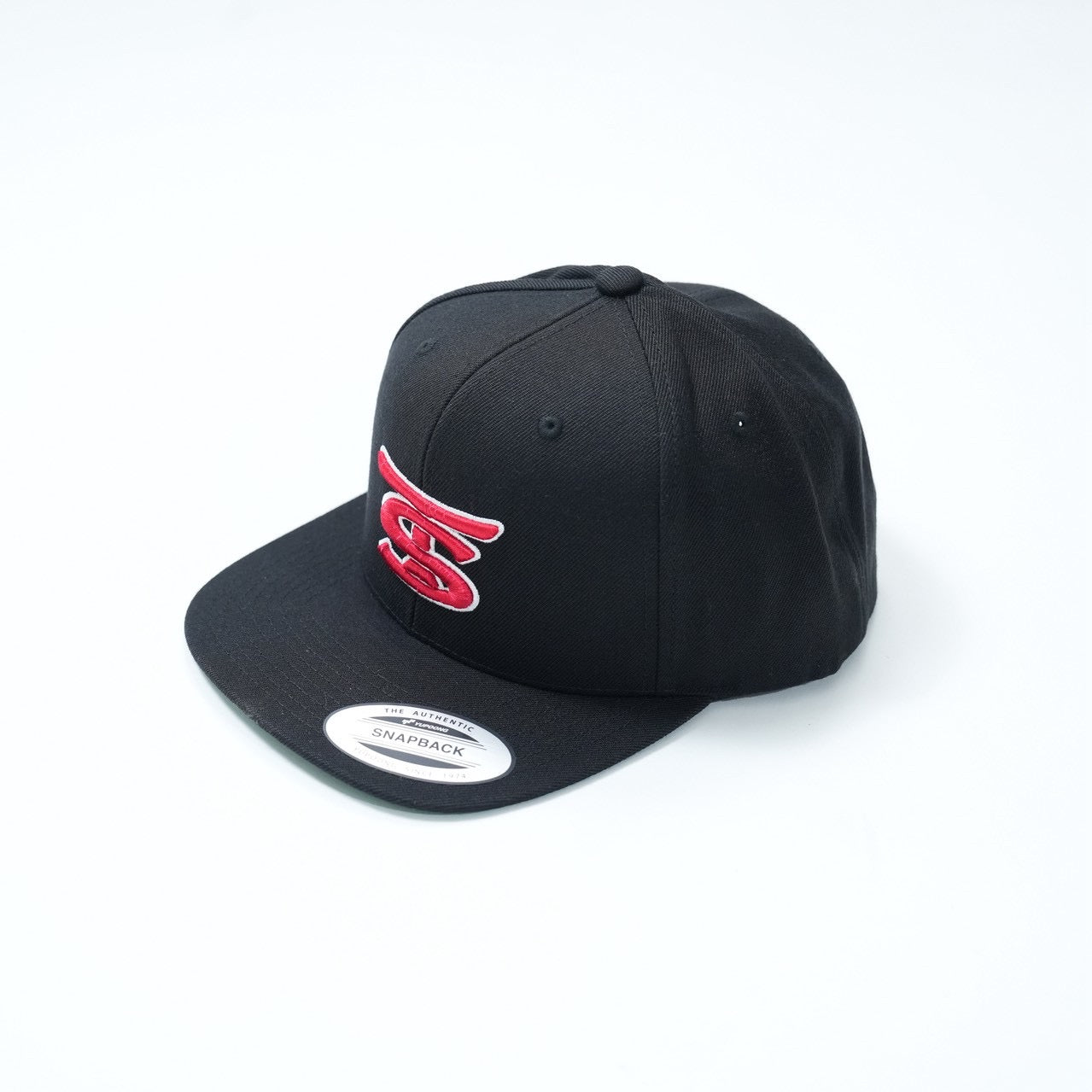 6PANEL BASEBALL CAP（BLACK×RED）