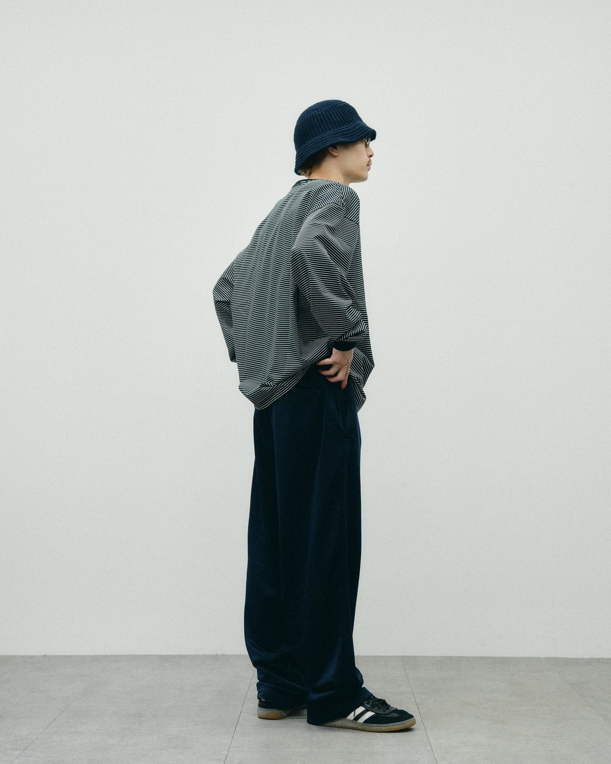 JERSEY BORDER LS TEE