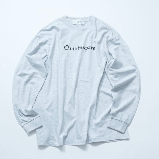TIME TO SPARE LOGO L/S TEE（ASH）