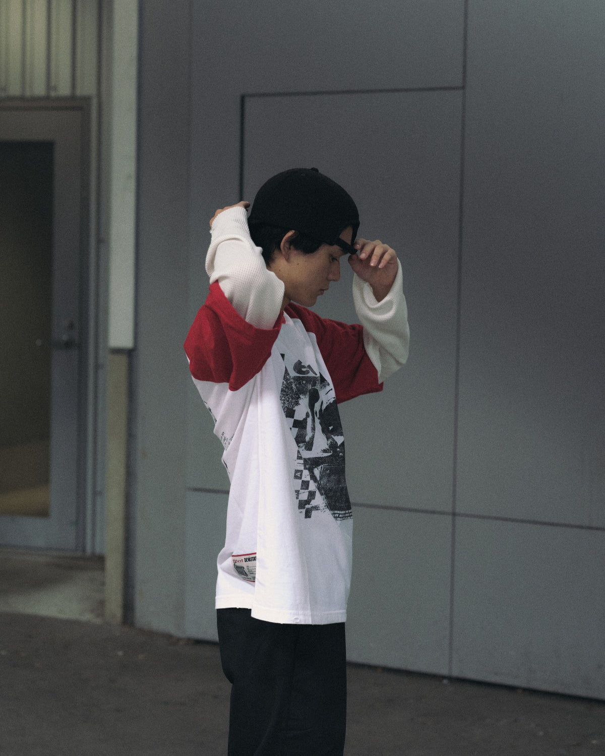 L/S Layered T-shirt-LOST 着用イメージ 4