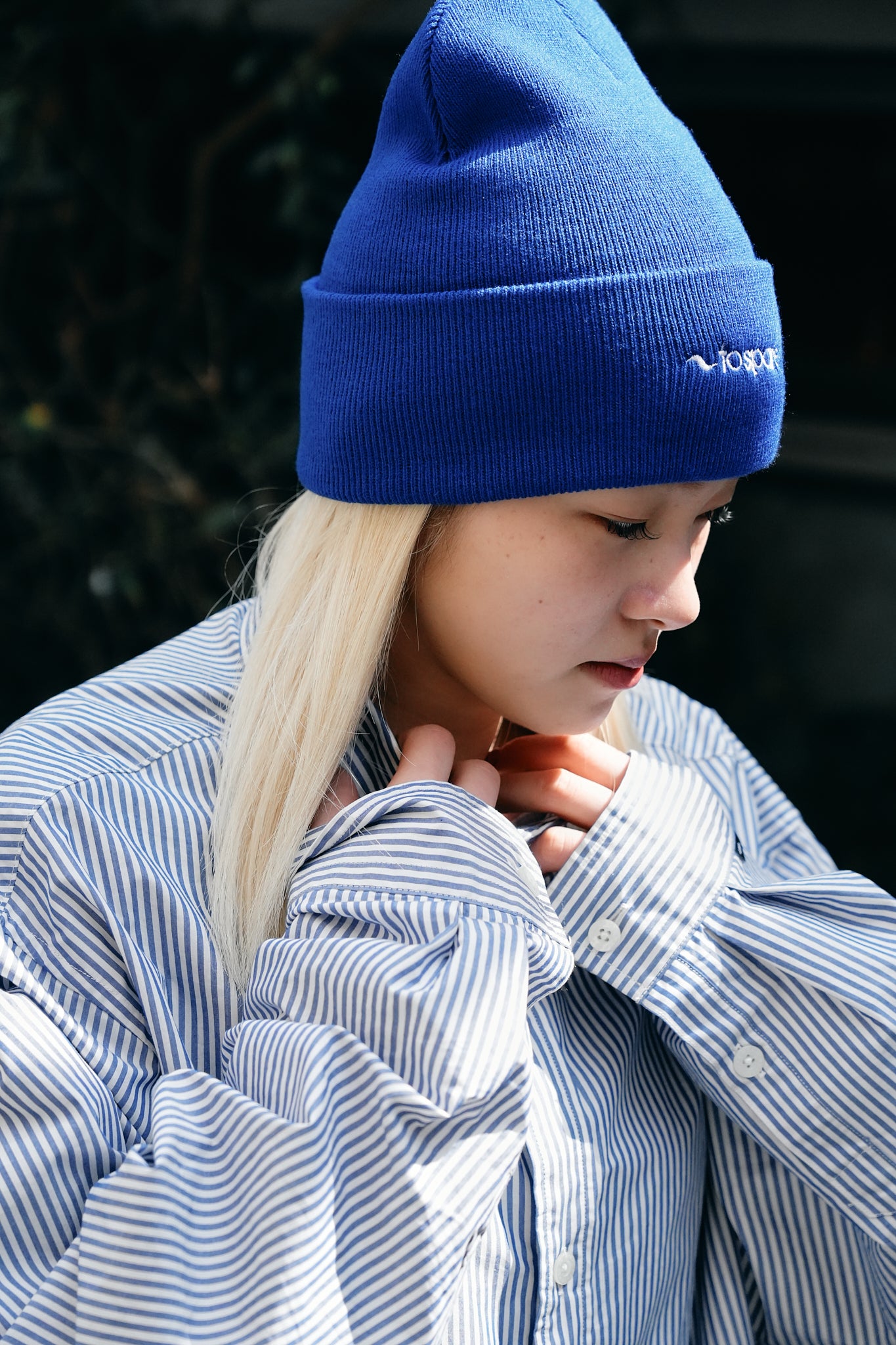 PLANE LOGO BEANIE（BLUE）