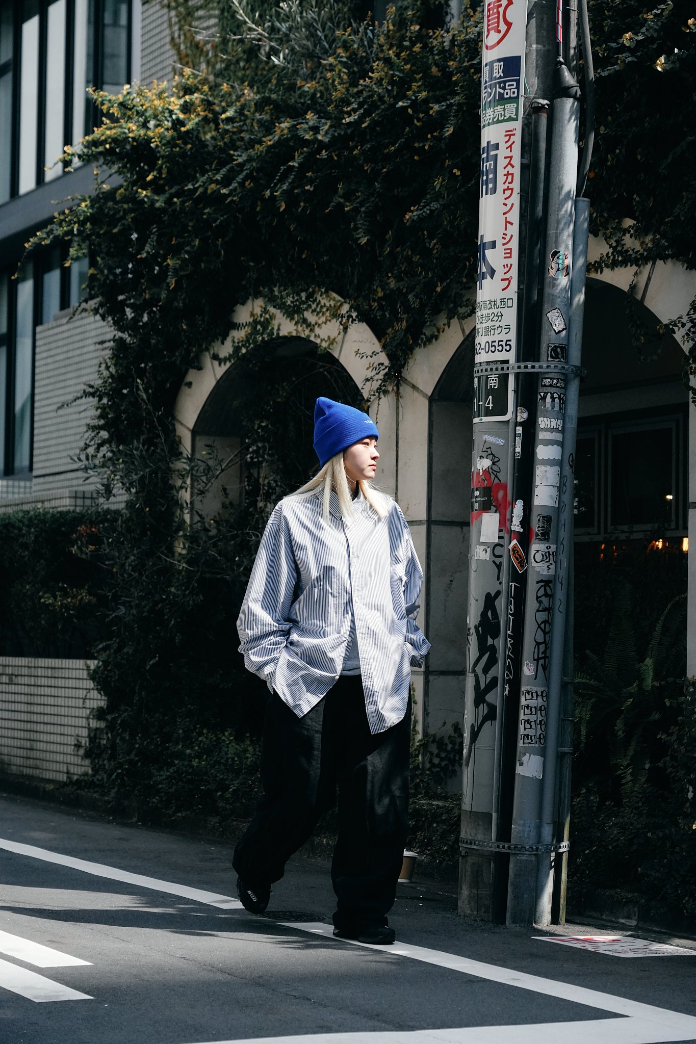 PLANE LOGO BEANIE（BLUE）