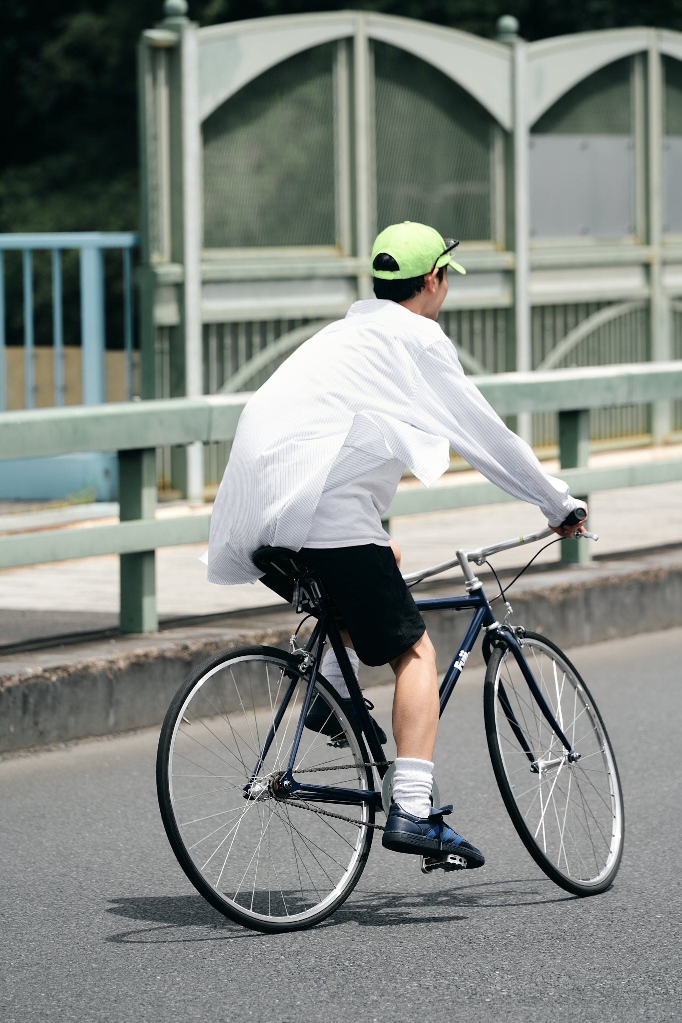 PLANE LOGO NYLON EASY SHORTS（BLACK）