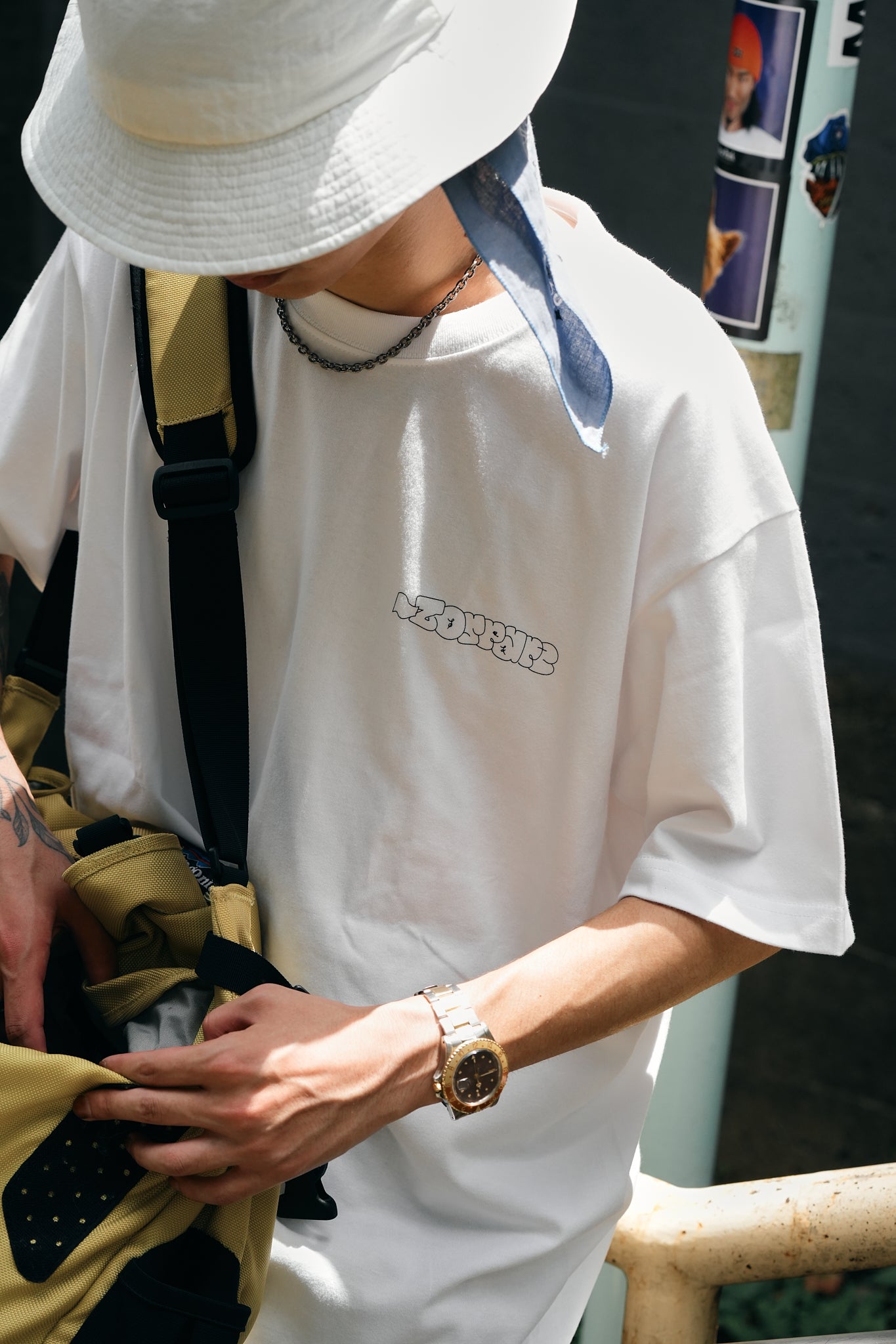 TAGGING LOGO TEE（WHITE）