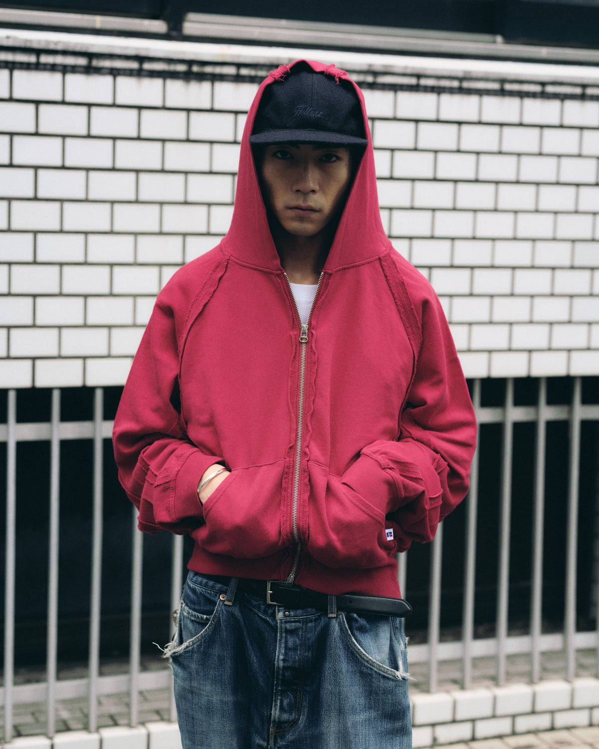 RUSSELL×JieDa Campus Sweat Zip Hoodie