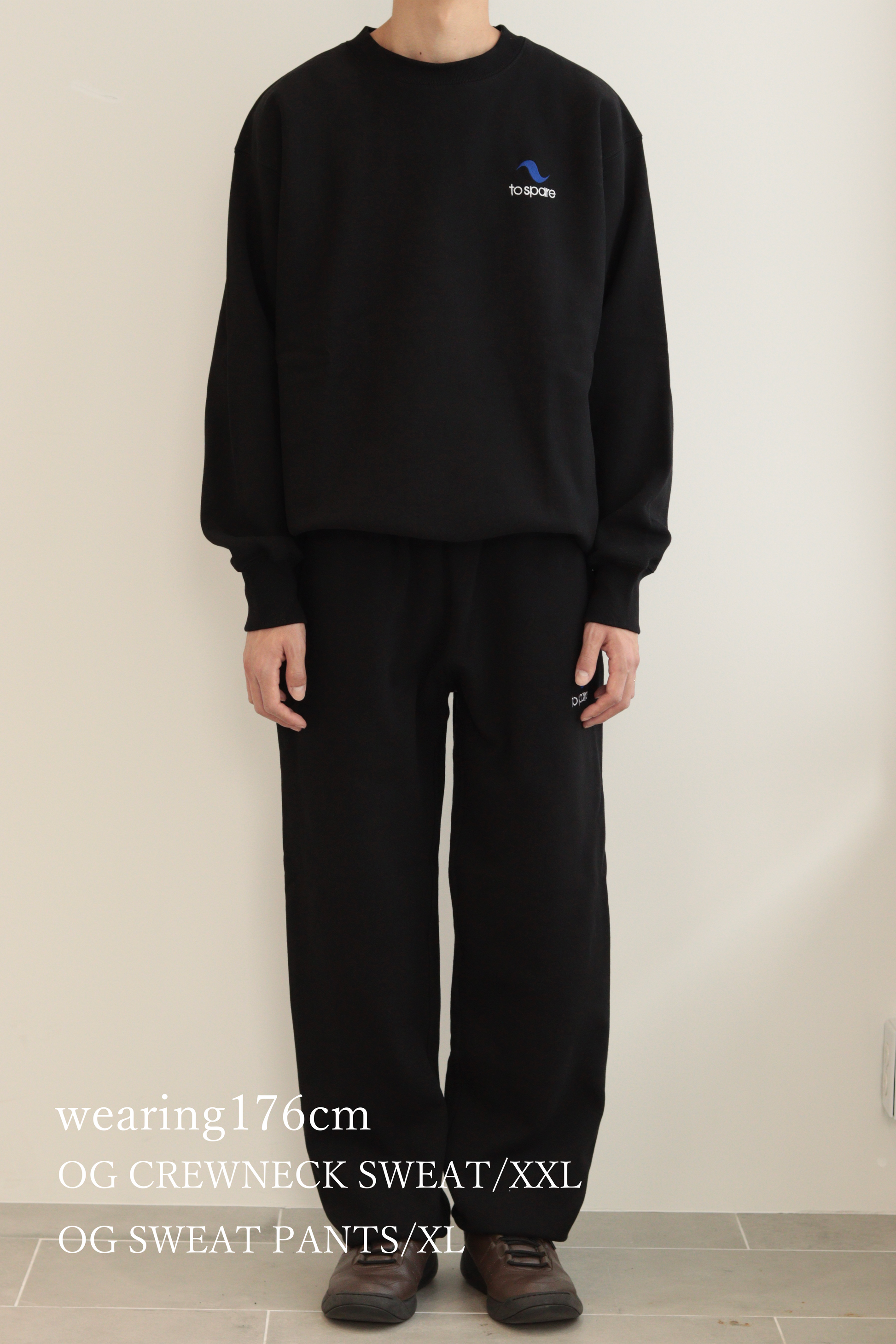 OG SWEAT PANTS（BLACK） – to spare