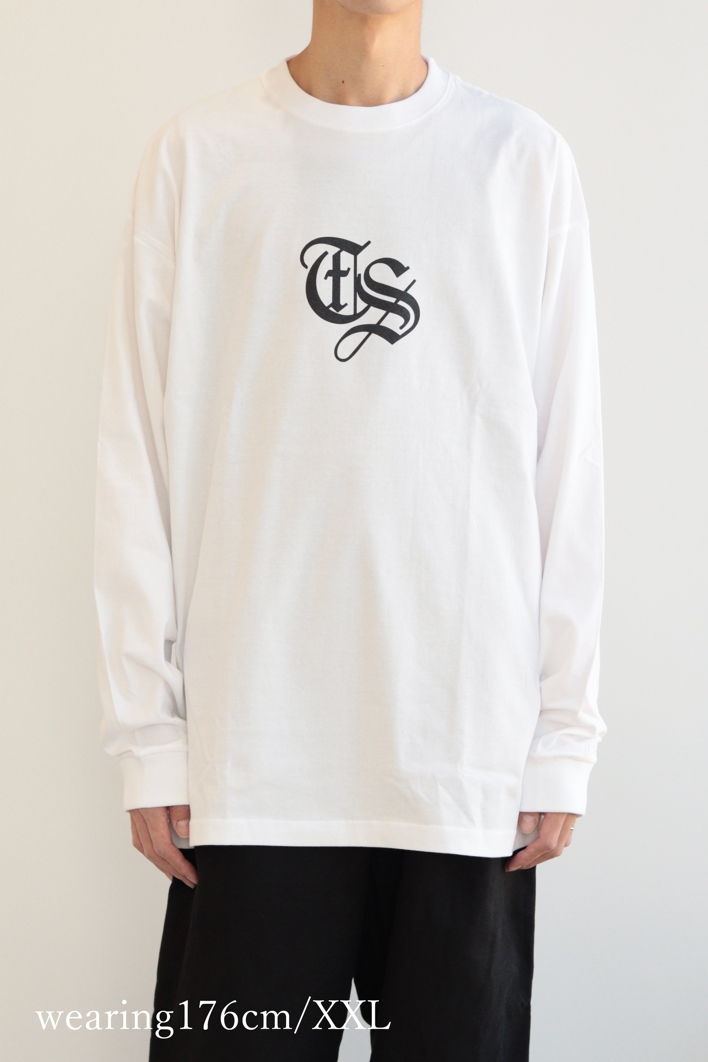 OLD ENGLISH LOGO L/S TEE （WHITE）