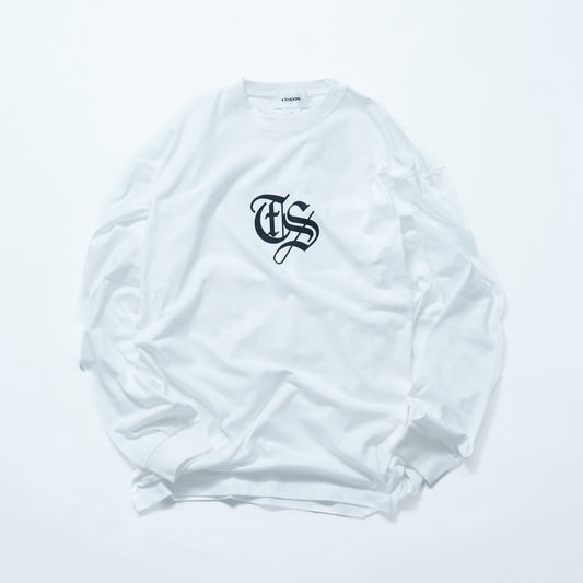 OLD ENGLISH LOGO L/S TEE 1.1（WHITE）
