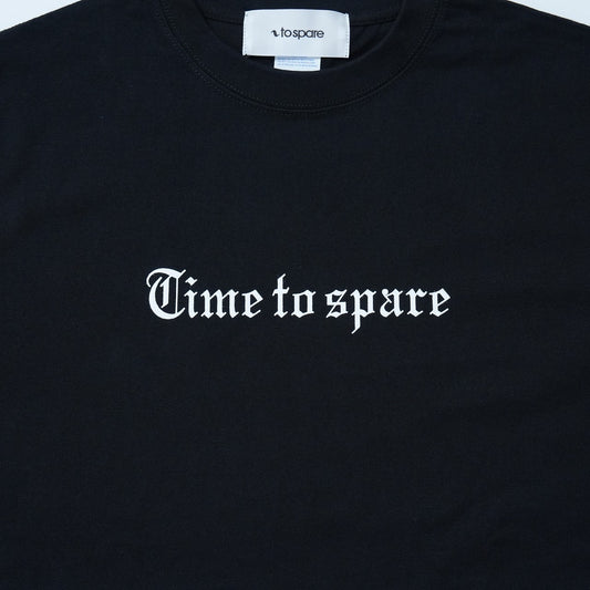 TIME TO SPARE LOGO L/S TEE（BLACK）