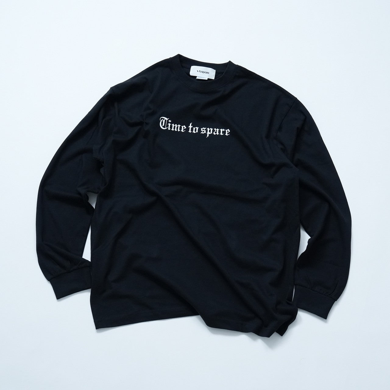 OLD ENGLISH LOGO L/S TEE（BLACK）