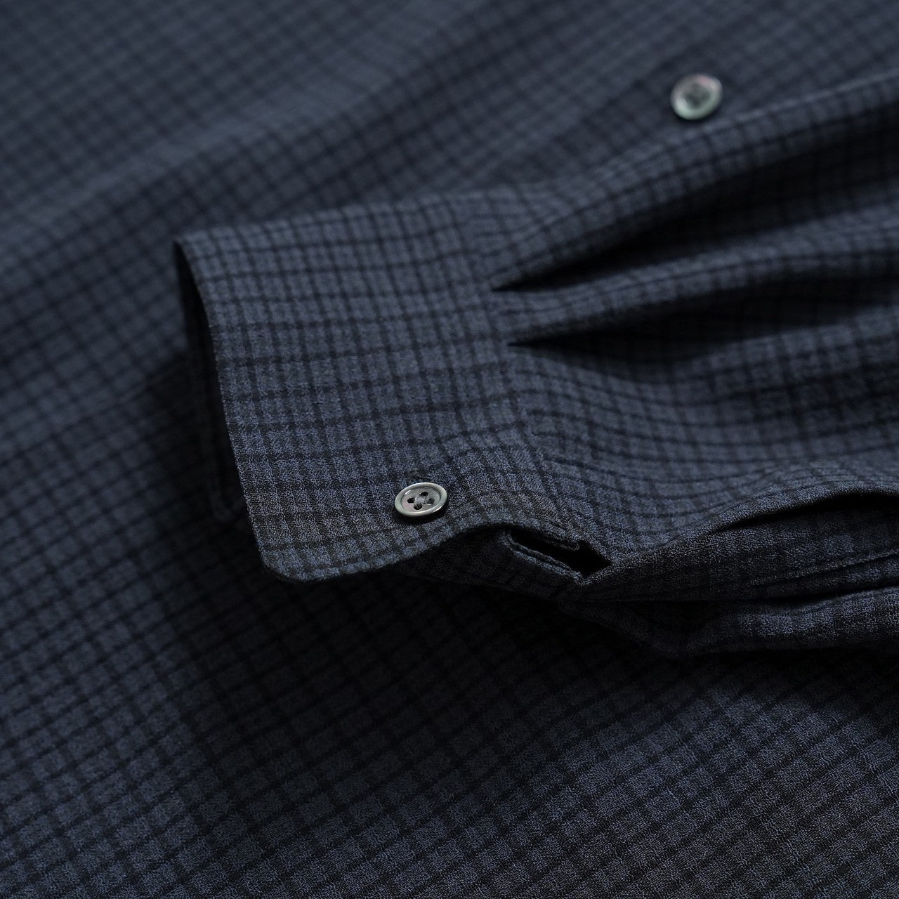 WOOL STRETCH CHECK SHIRT