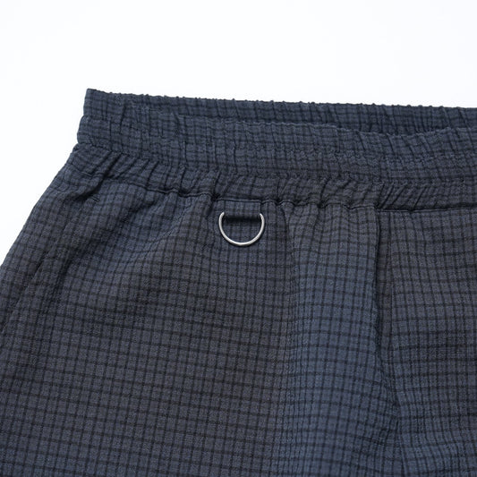 WOOL STRETCH CHECK SLACKS