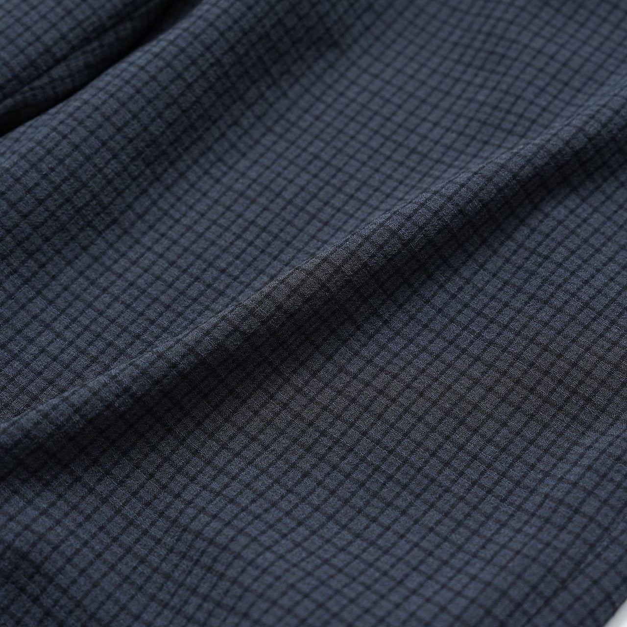 WOOL STRETCH CHECK SLACKS