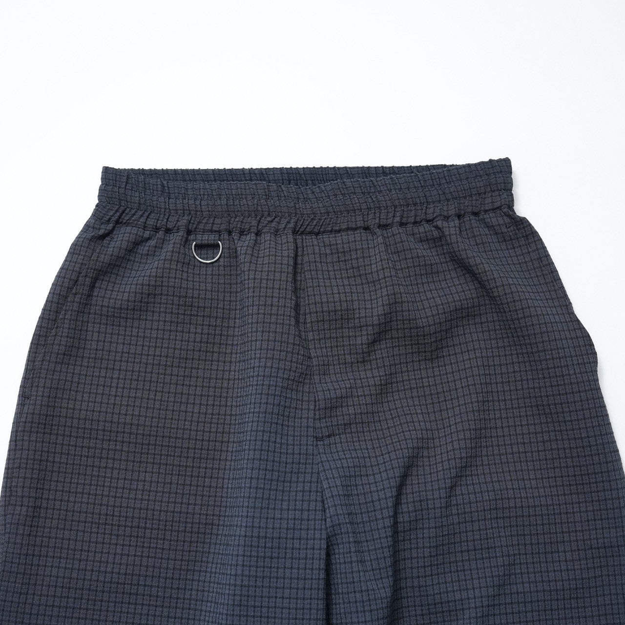 WOOL STRETCH CHECK SLACKS