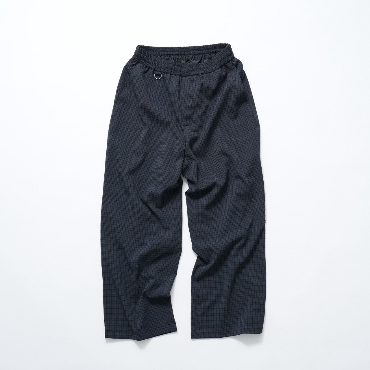 WOOL STRETCH CHECK SLACKS