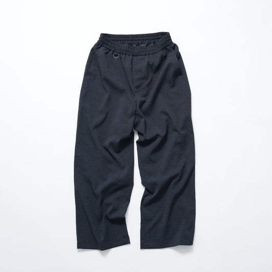 WOOL STRETCH CHECK SLACKS