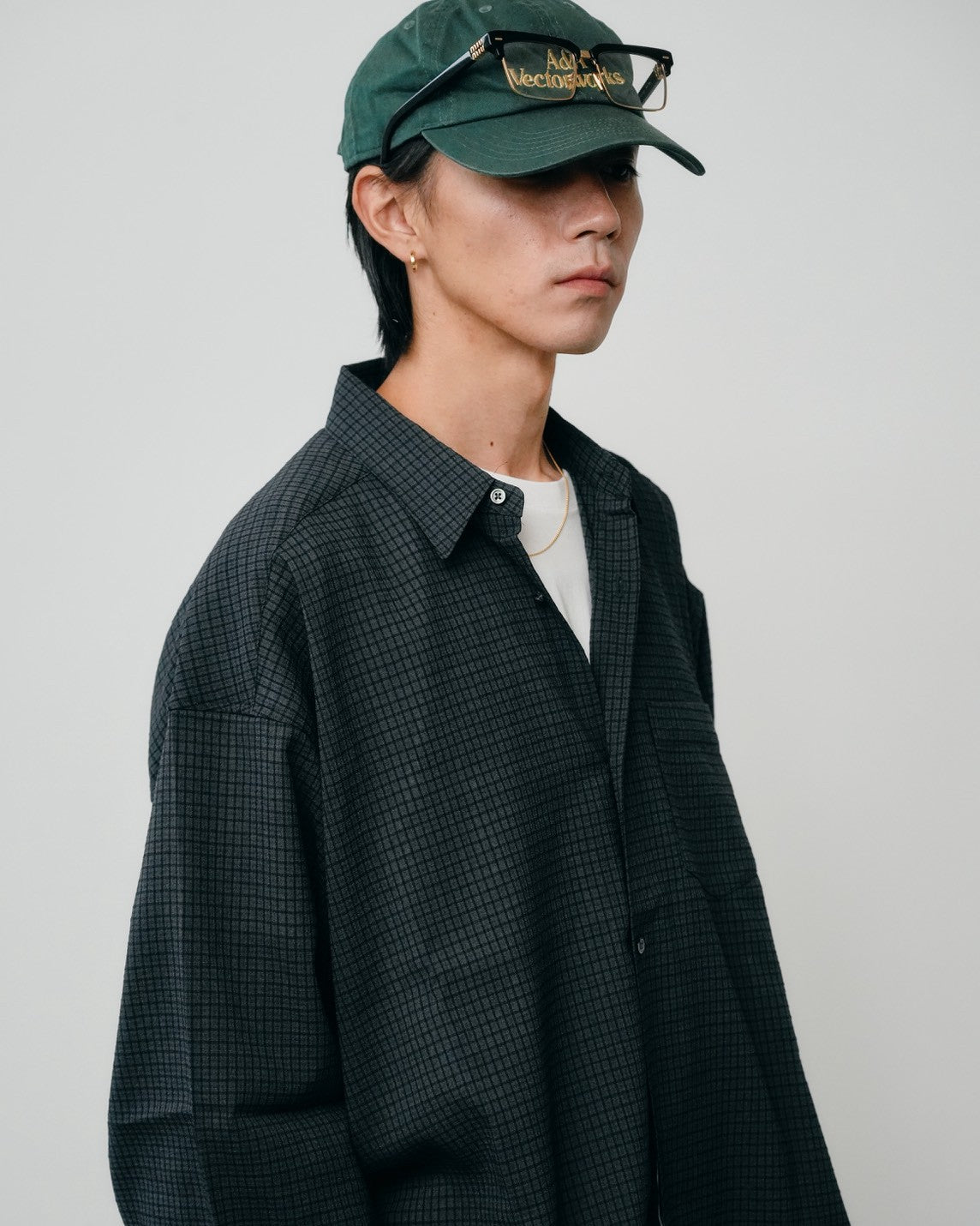 WOOL STRETCH CHECK SHIRT
