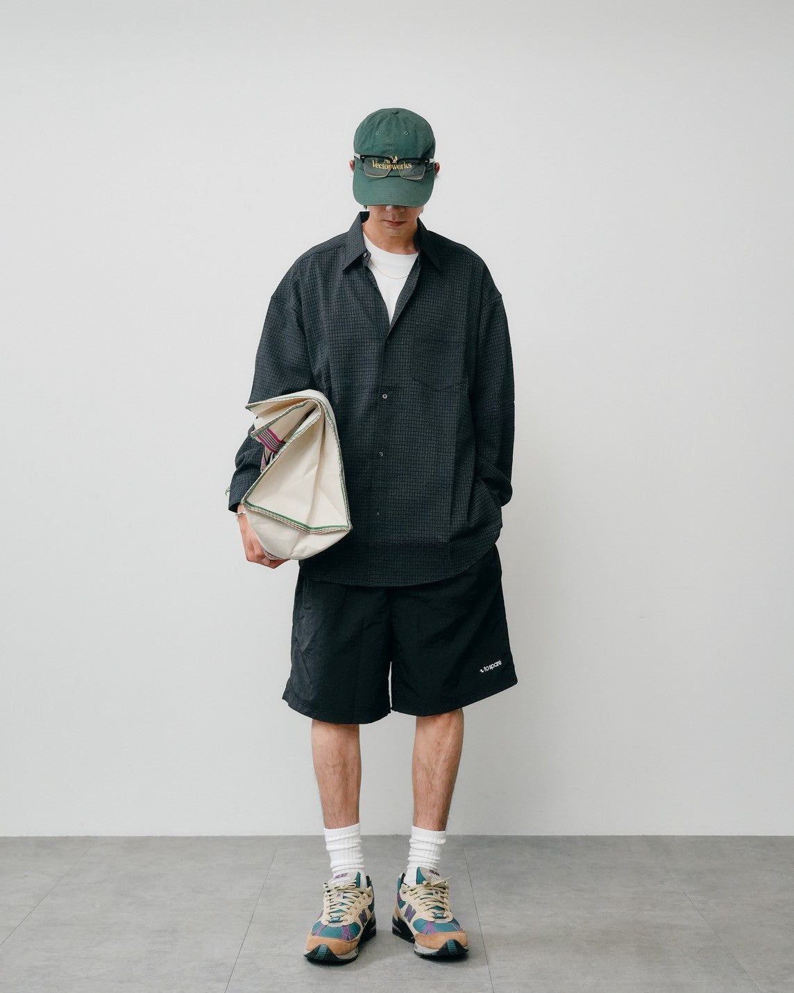 WOOL STRETCH CHECK SHIRT