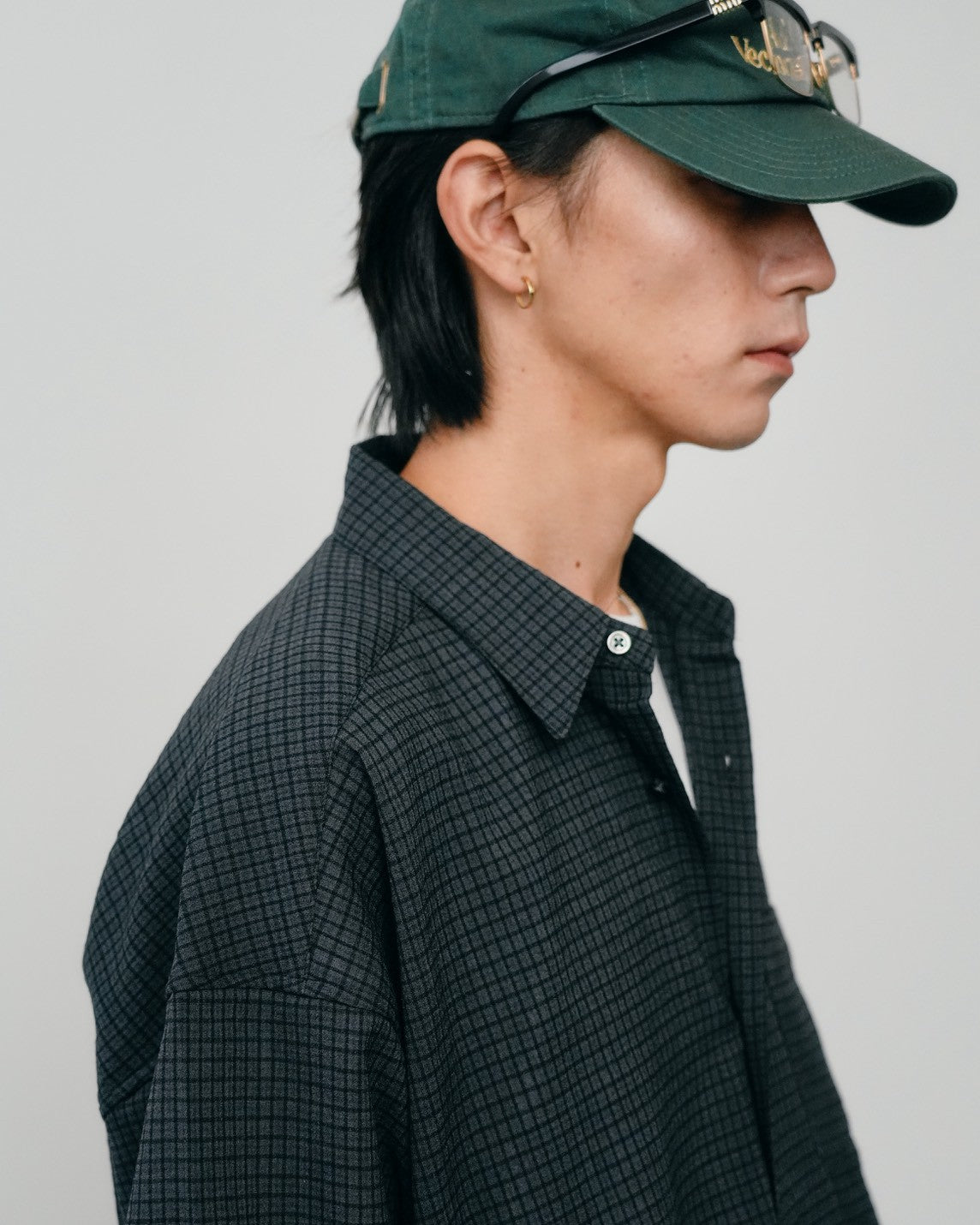 WOOL STRETCH CHECK SHIRT