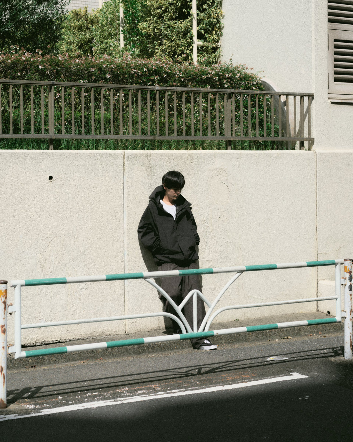 Nylon Wind Hoodie 着用ルック 1