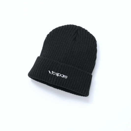 PLANE LOGO RIB BEANIE（BLACK）