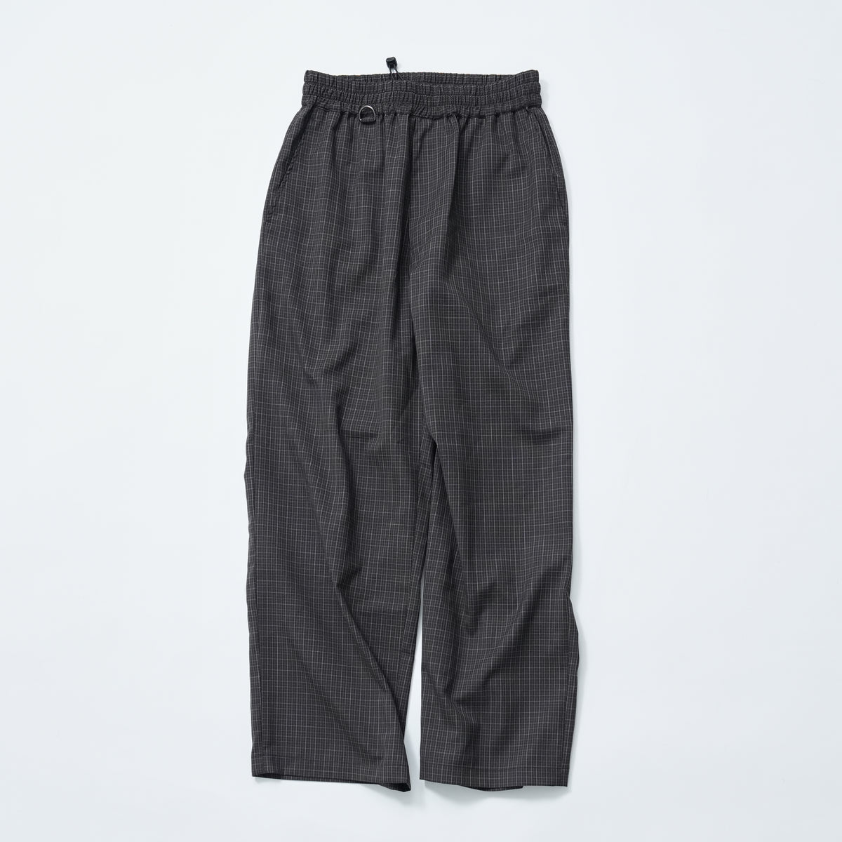 MERINO WOOL CHECK SLACKS