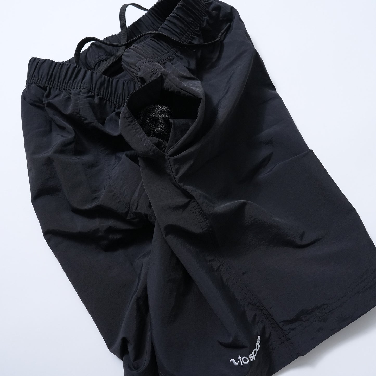 PLANE LOGO NYLON EASY SHORTS（BLACK）