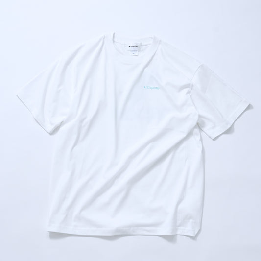 PLANE LOGO TEE 1.1（WHITE×TIFFANY BLUE）