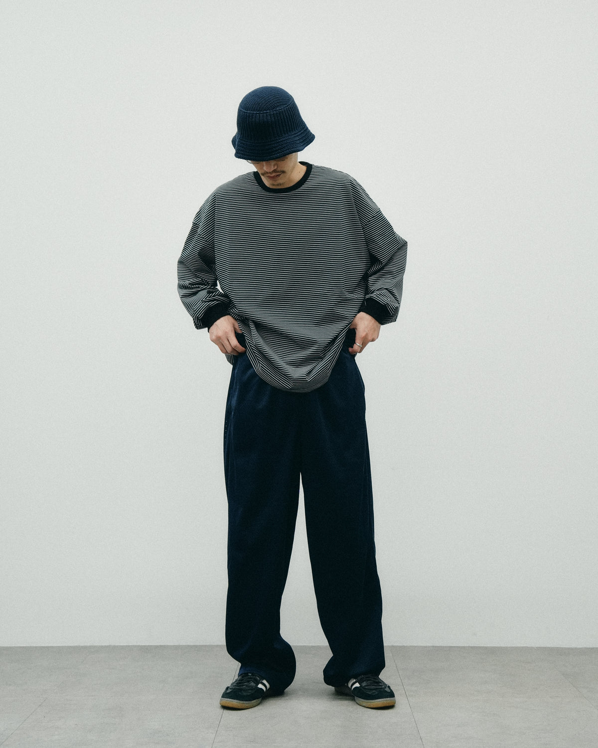 JERSEY BORDER LS TEE
