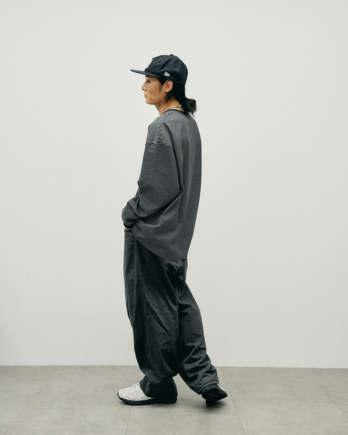 JERSEY BORDER LS TEE